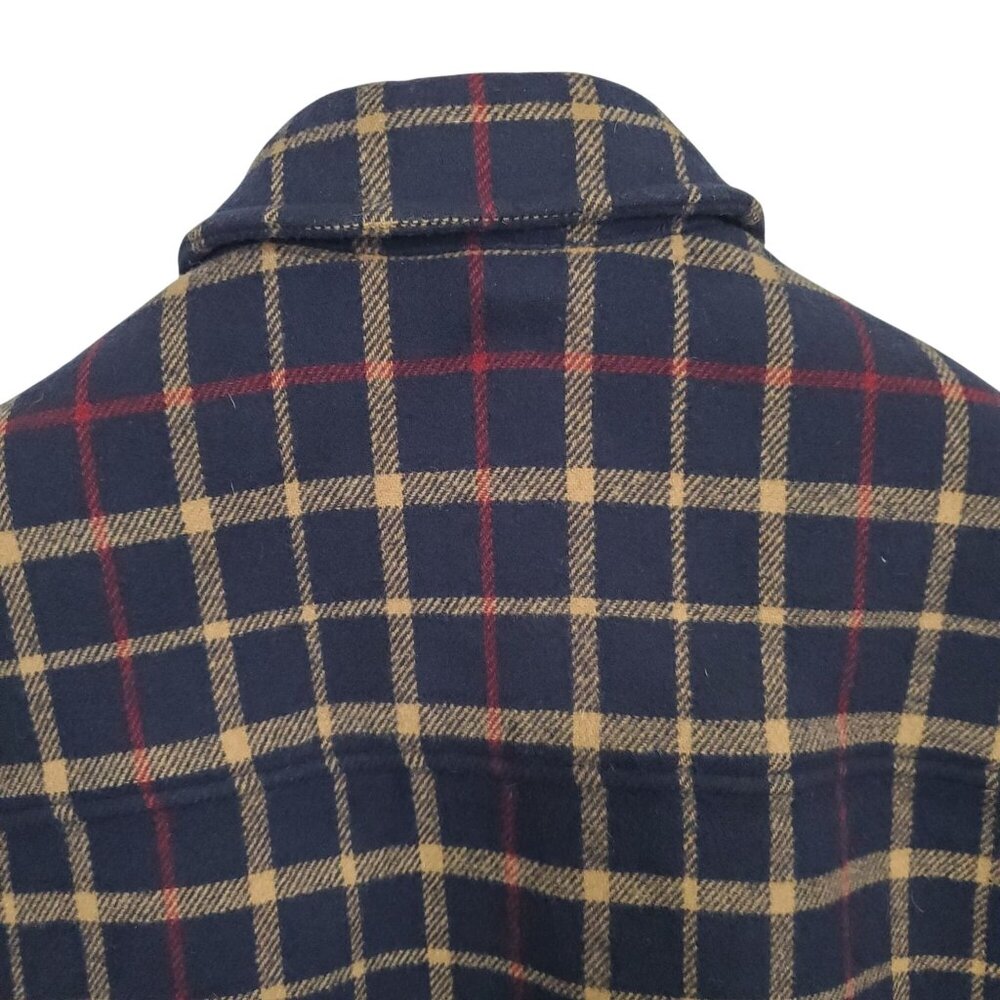 Brooks Brothers Mens M Jacket Plaid Wool Blend Short Coat Plaid Check Heritage - Picture 10 of 15